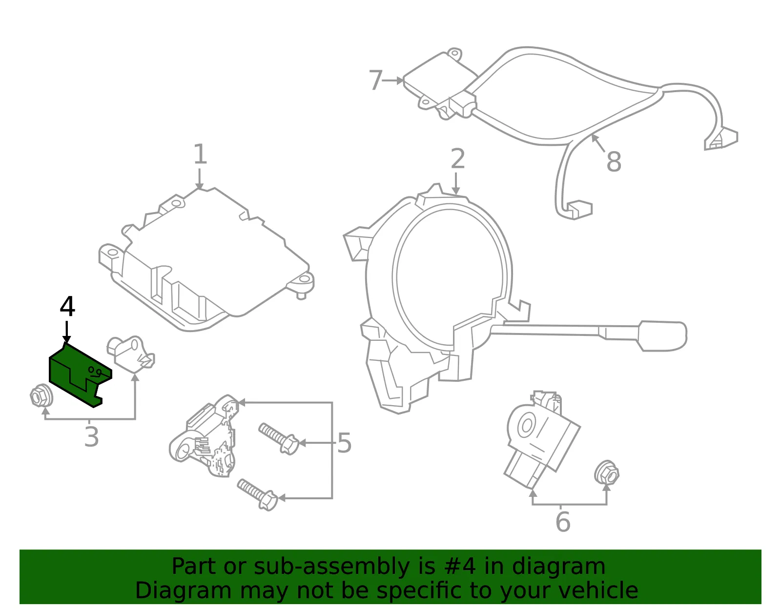 Ft Impact Sensor Bracket - Nissan (985Q2-9FL0A) - view 2