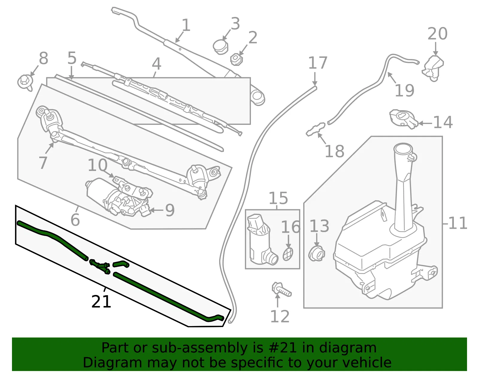 Connector Hose - Kia (98650-1M000) - view 2