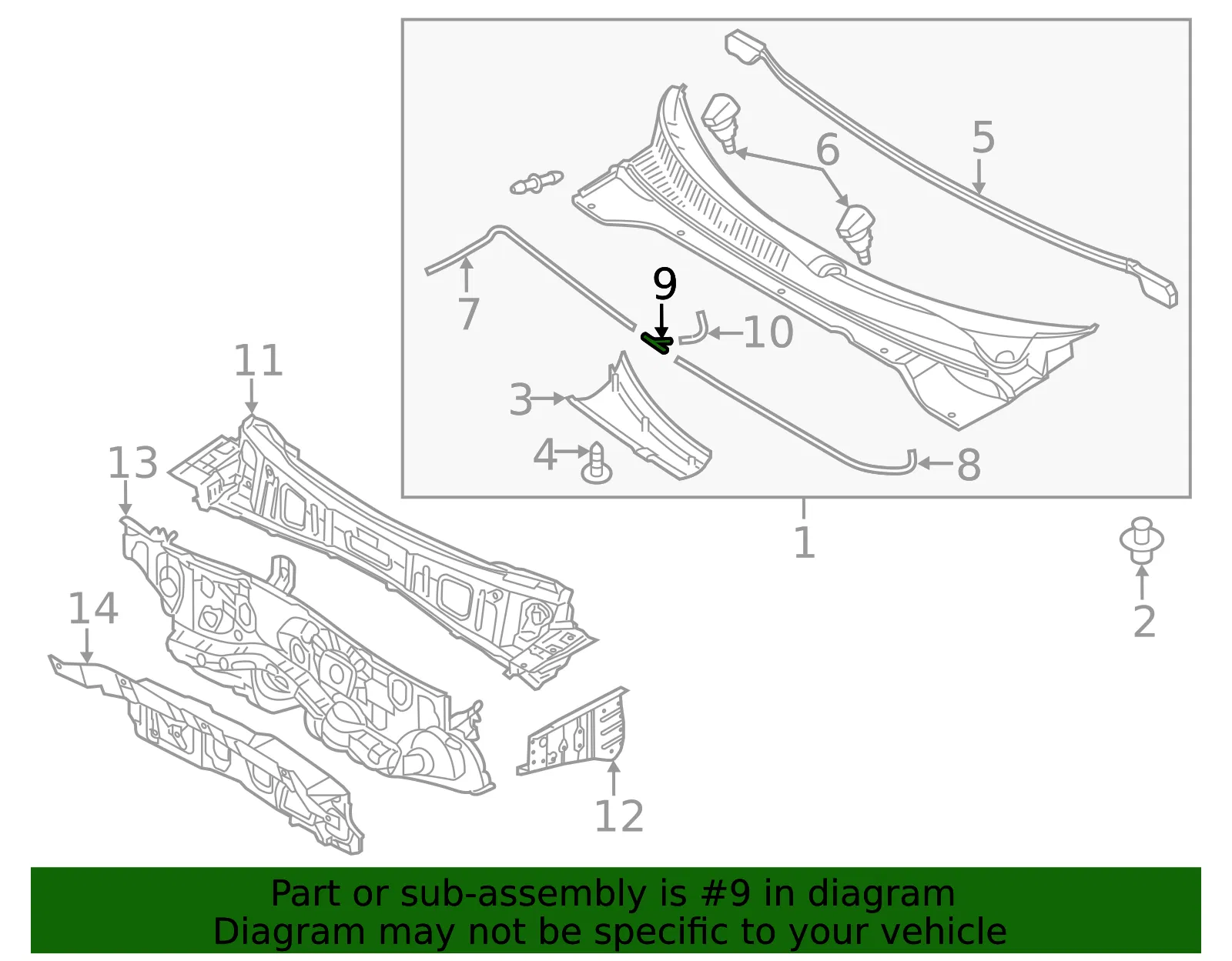 Washer Hose Connector - Kia (98664-33000) - view 2