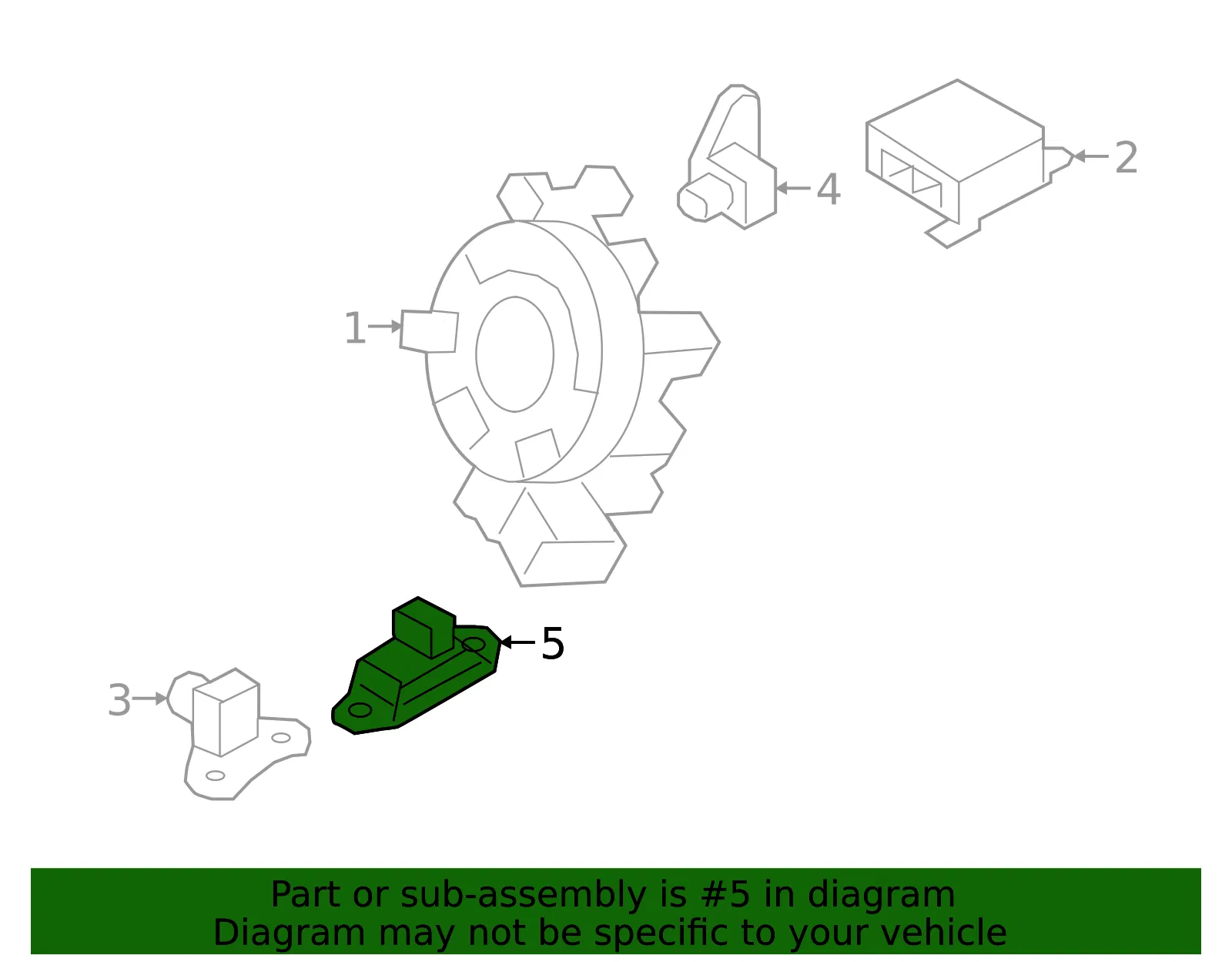 Gravity Sensor - Nissan (98805-JF20B) - view 2