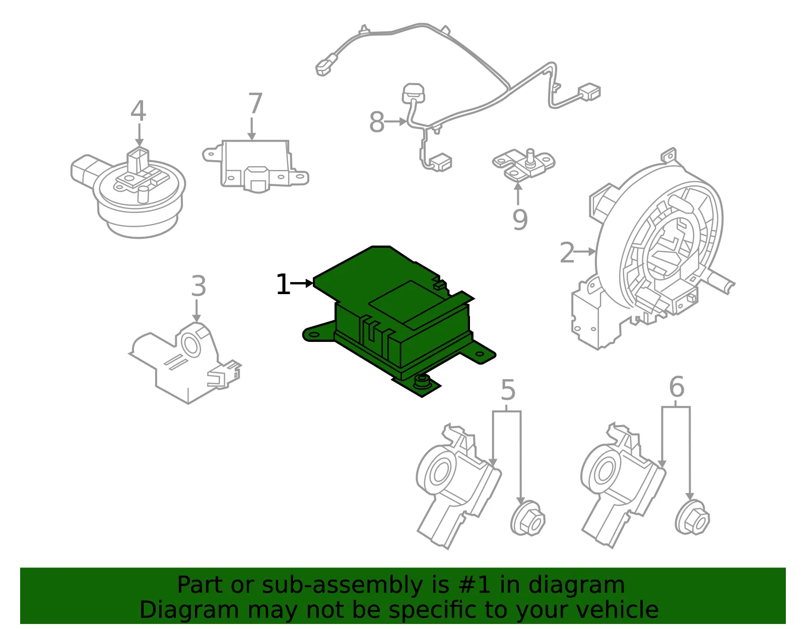 Sdm Module - Nissan (98820-1A68A) - view 2