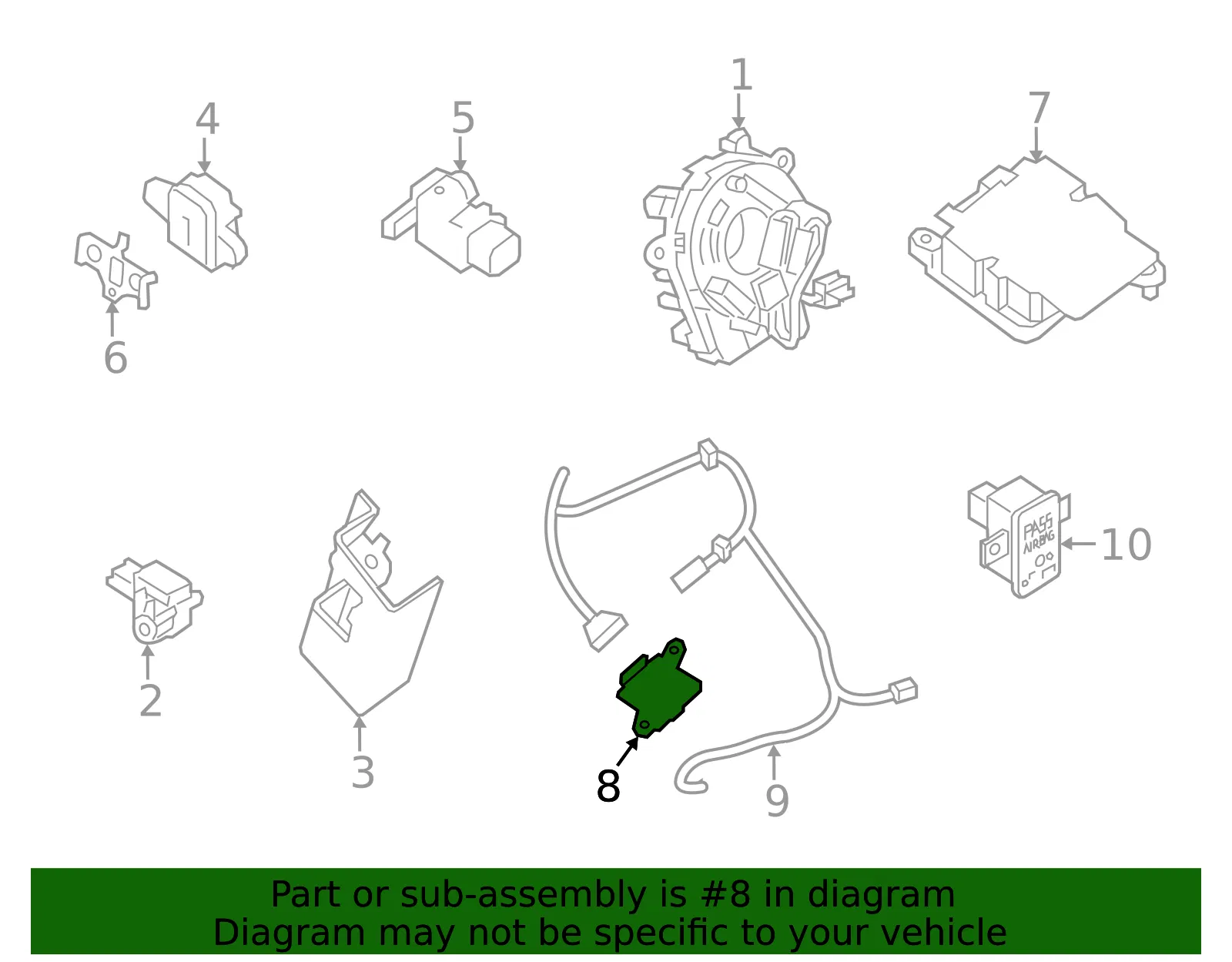 Sdm Module - Nissan (98820-4AT9A) - view 3