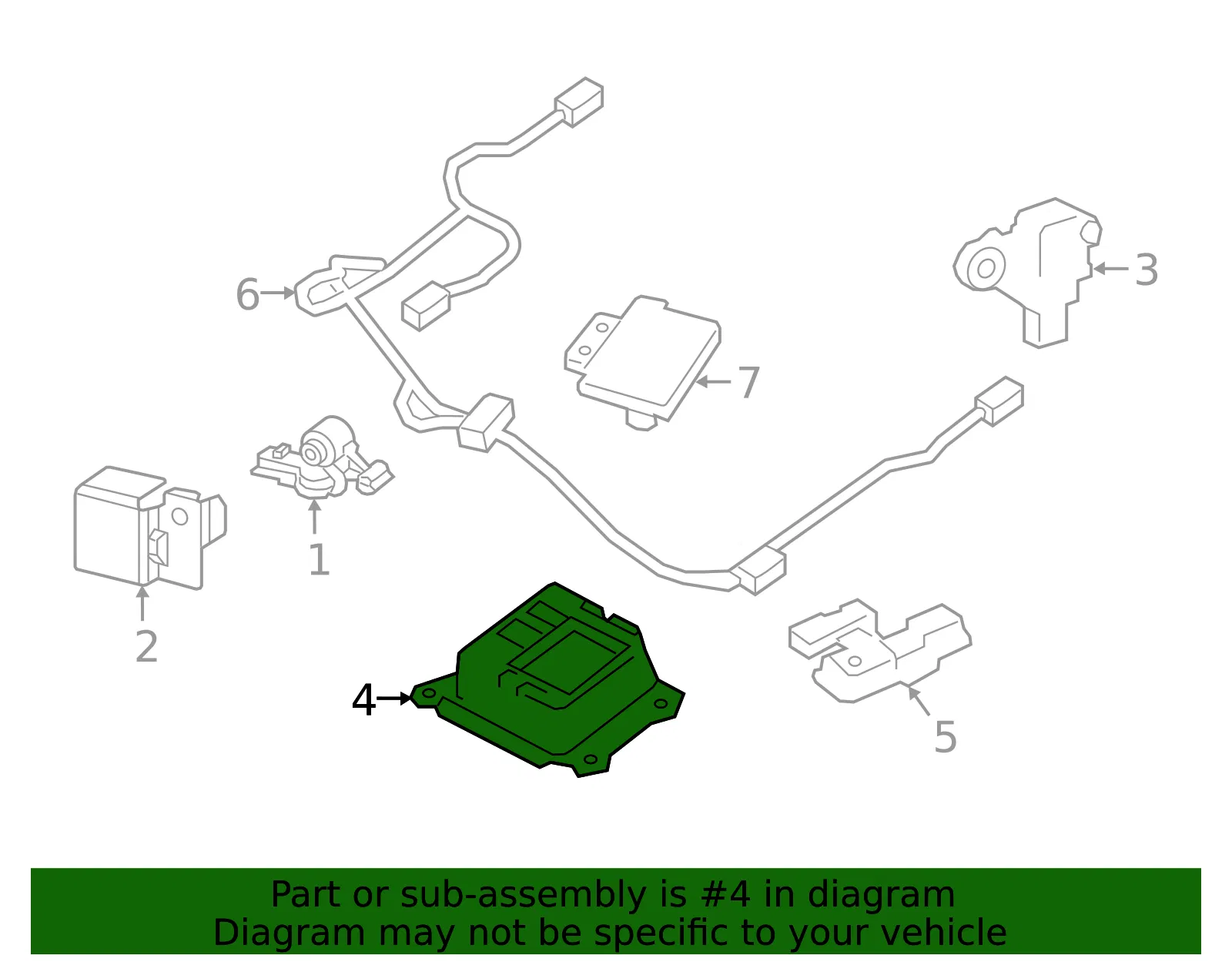 Sdm Module - Nissan (98820-5SR9C) - view 2