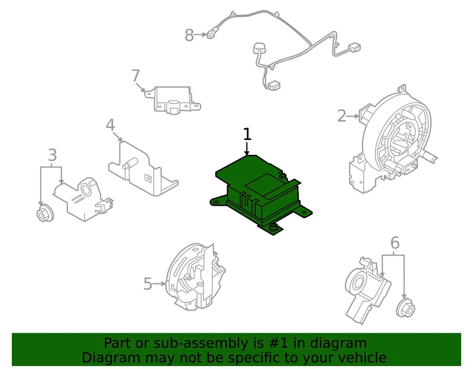 Sdm Module - Nissan (98820-6RR9B) - view 2