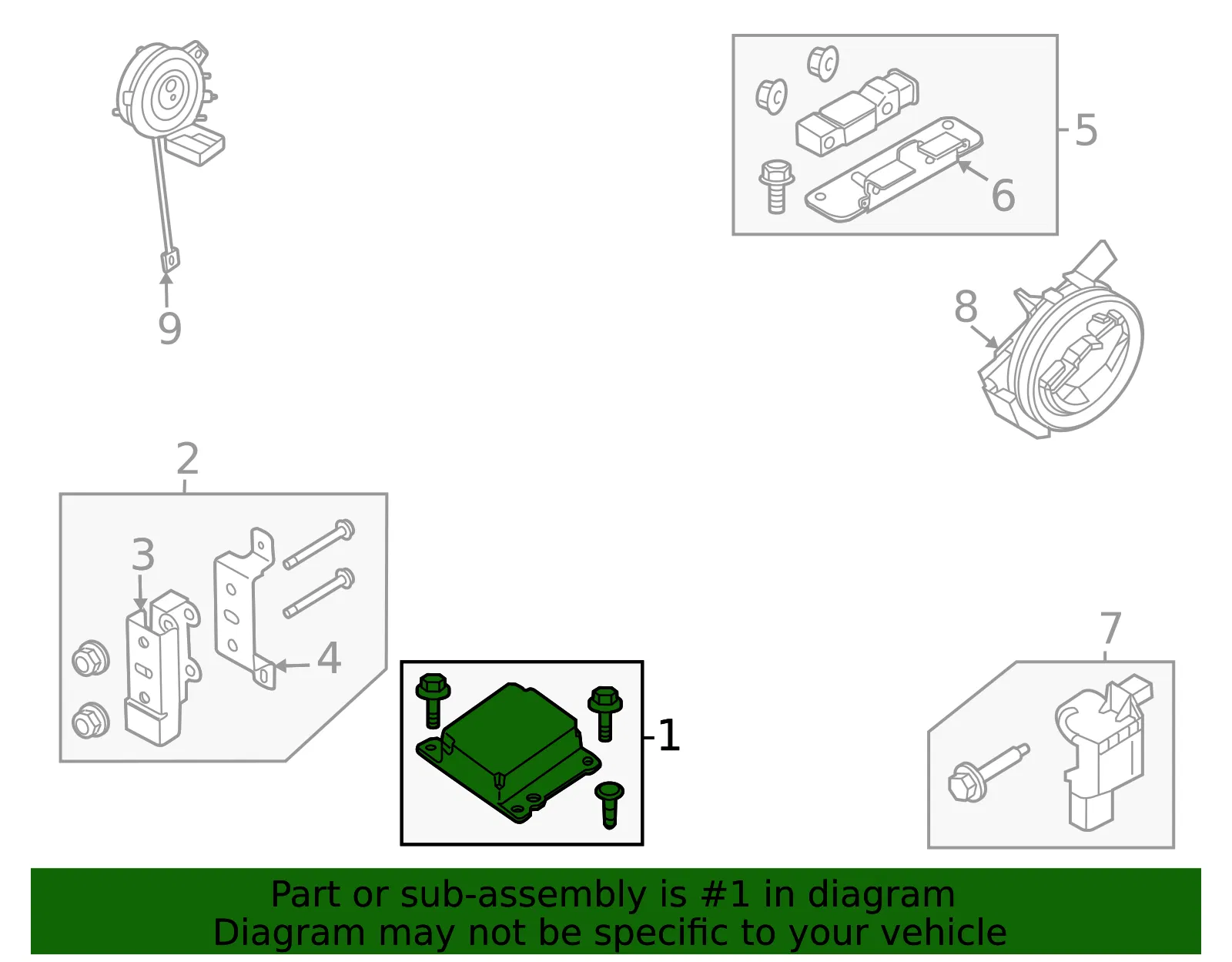 Sdm Module - Nissan (98820-9BU8E) - view 2
