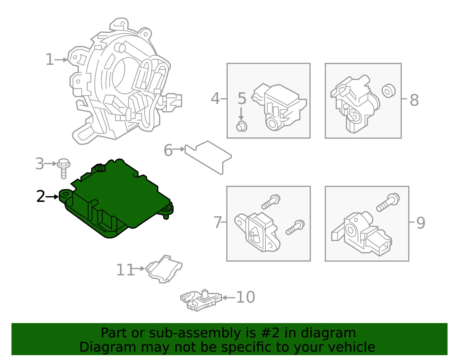 Sdm Module - Nissan (98820-EZA9A) - view 2