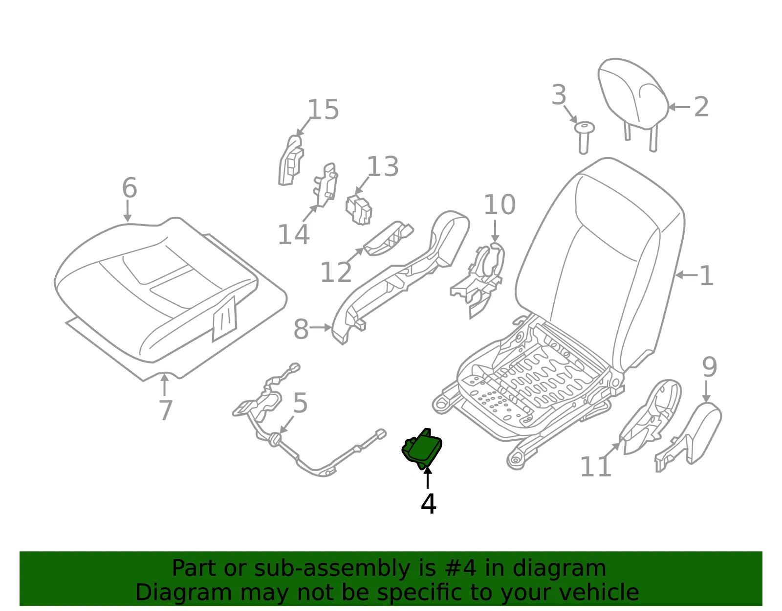 Occupant Module - Nissan (98856-4NP8A) - view 2