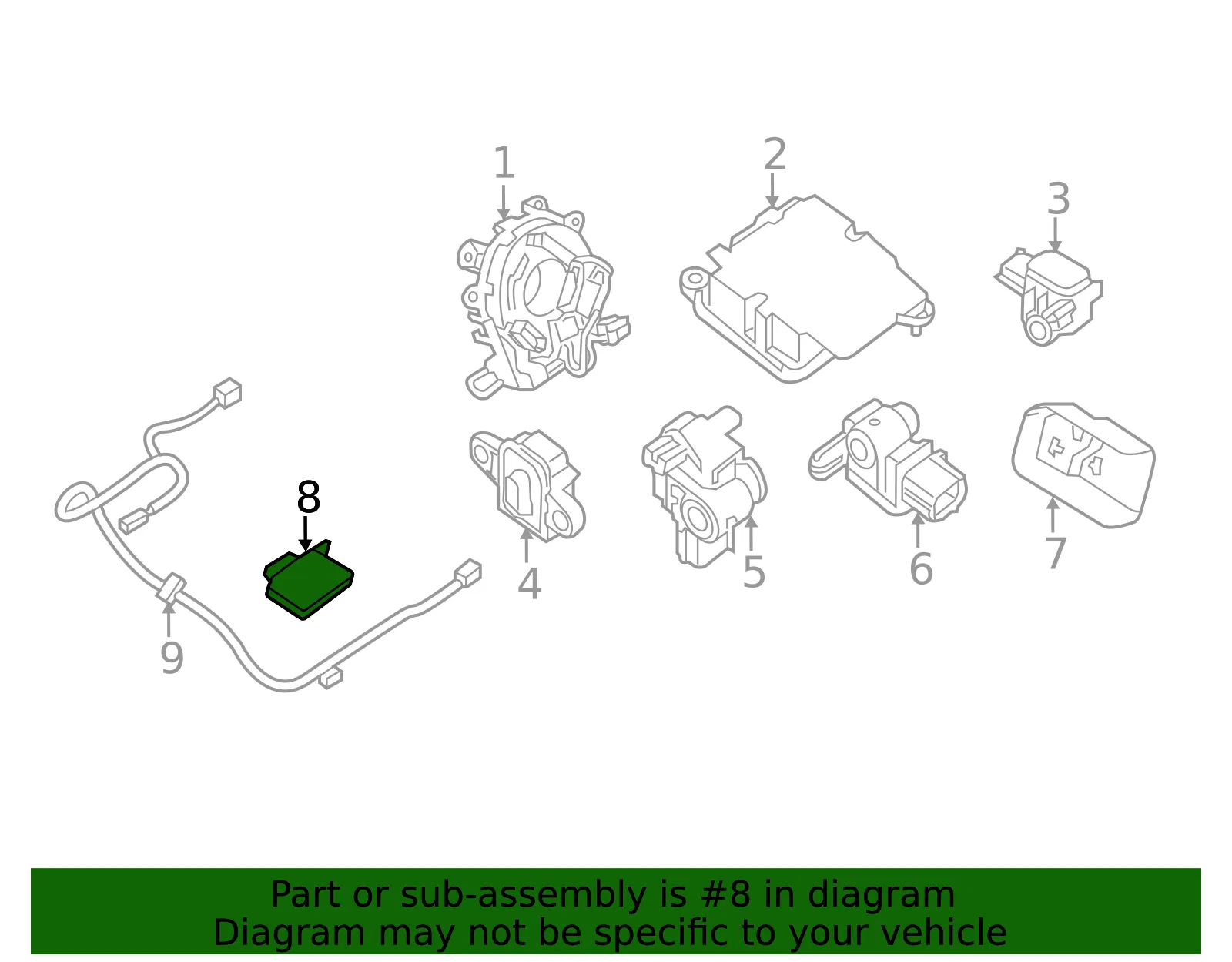 Occupant Module - Passenger Side (RH) - Nissan (98856-9PD5A) - view 3
