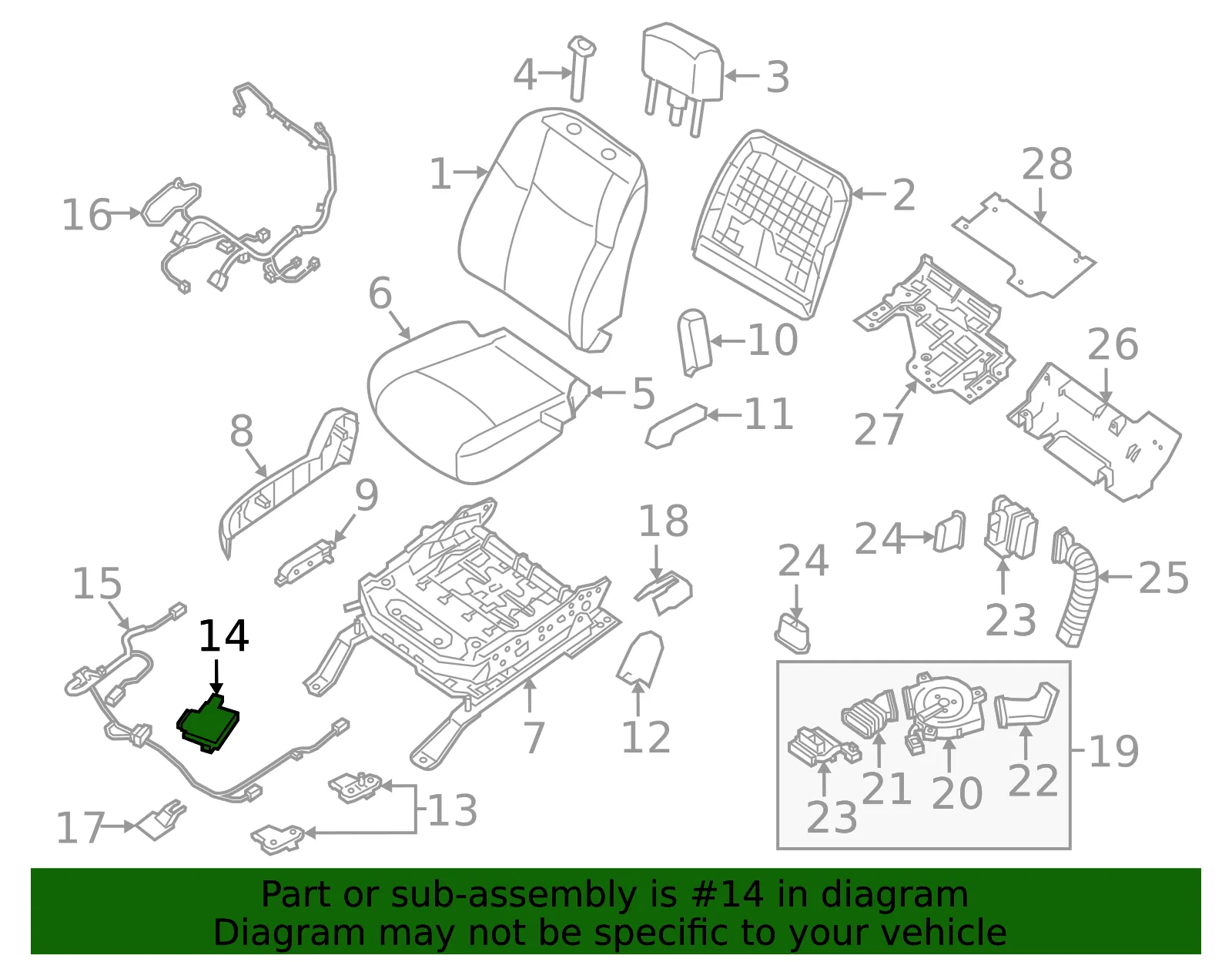 Control Module - Nissan (98856-9UA0A) - view 3