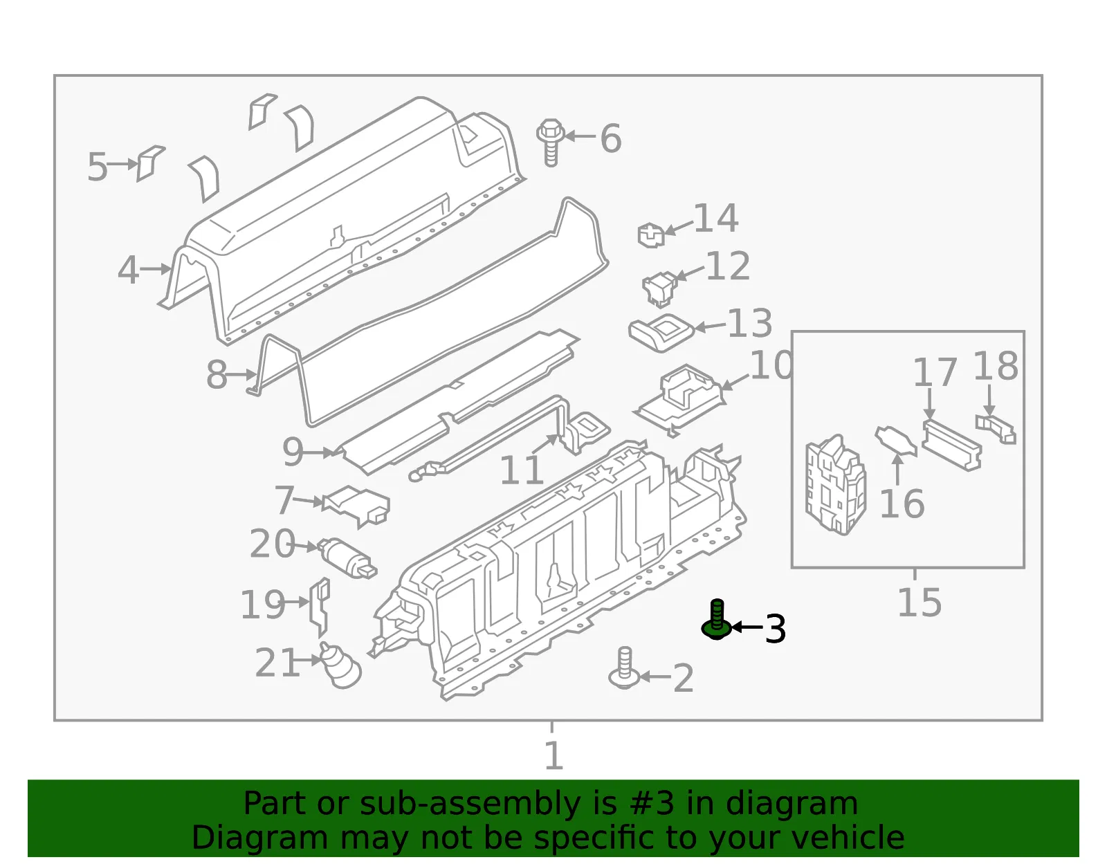 Drive Motor Battery Pack Control Module Bolt - Volvo (988621) - view 2