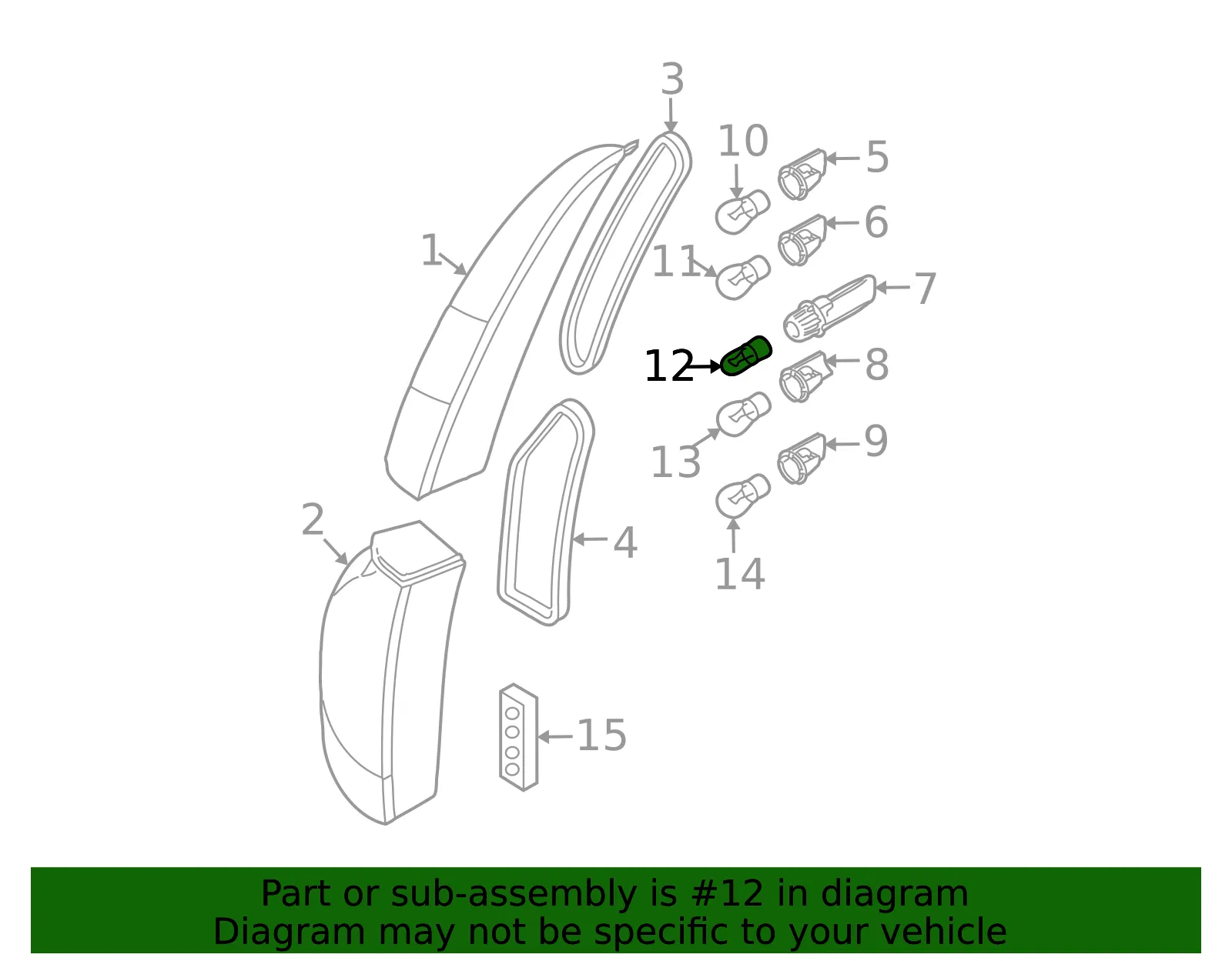Bulb - Volvo (989762) - view 3
