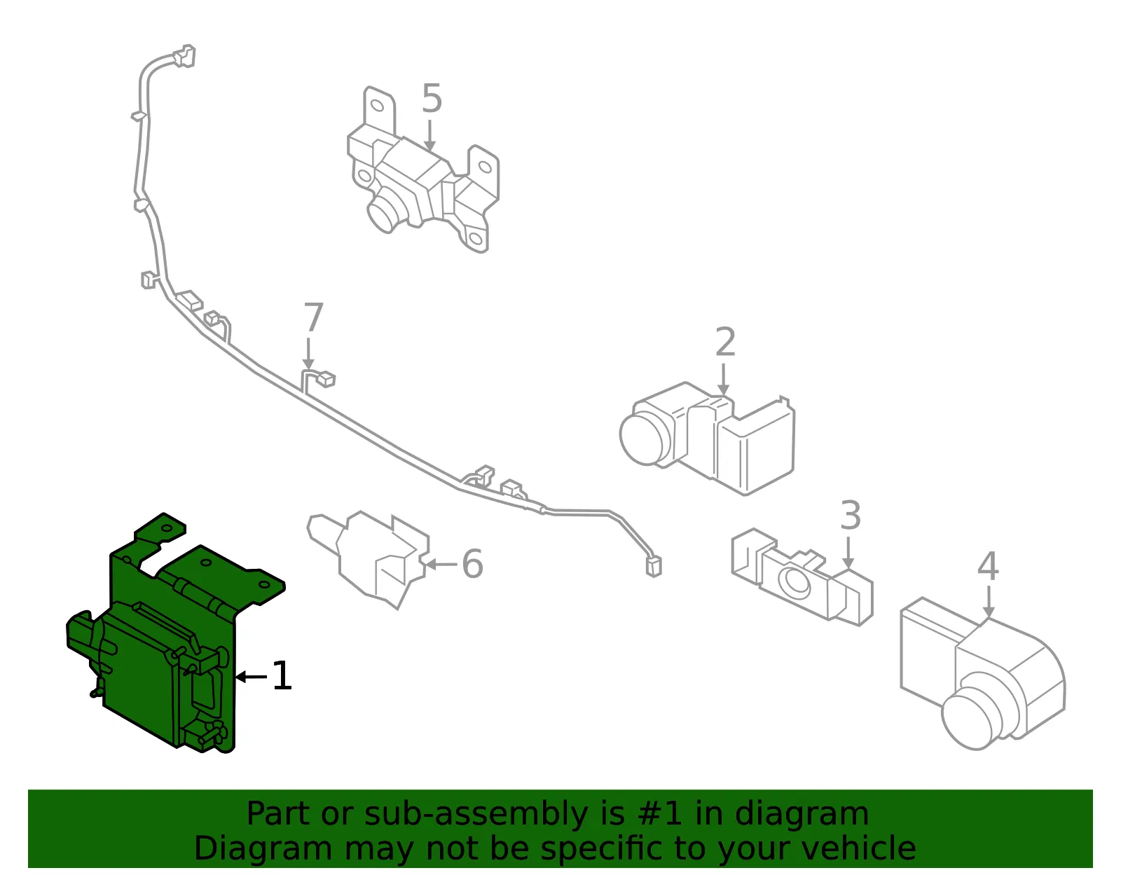 Distance Sensor - Kia (99110-CH000) - view 2