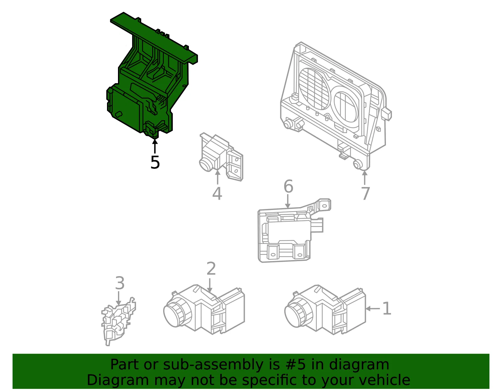 Distance Sensor - Kia (99110-CV000) - view 2