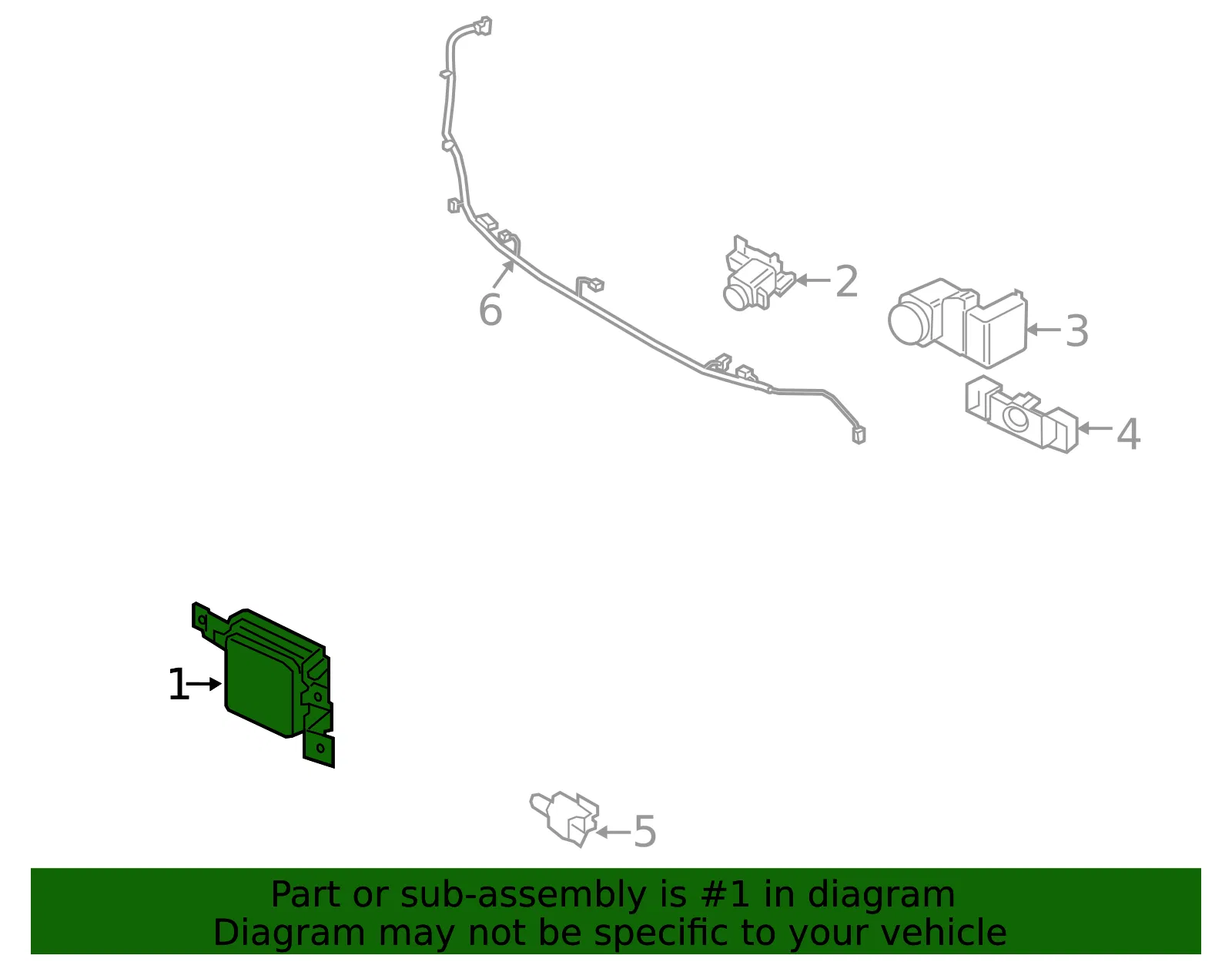 Distance Sensor - Kia (99110-P2000) - view 2
