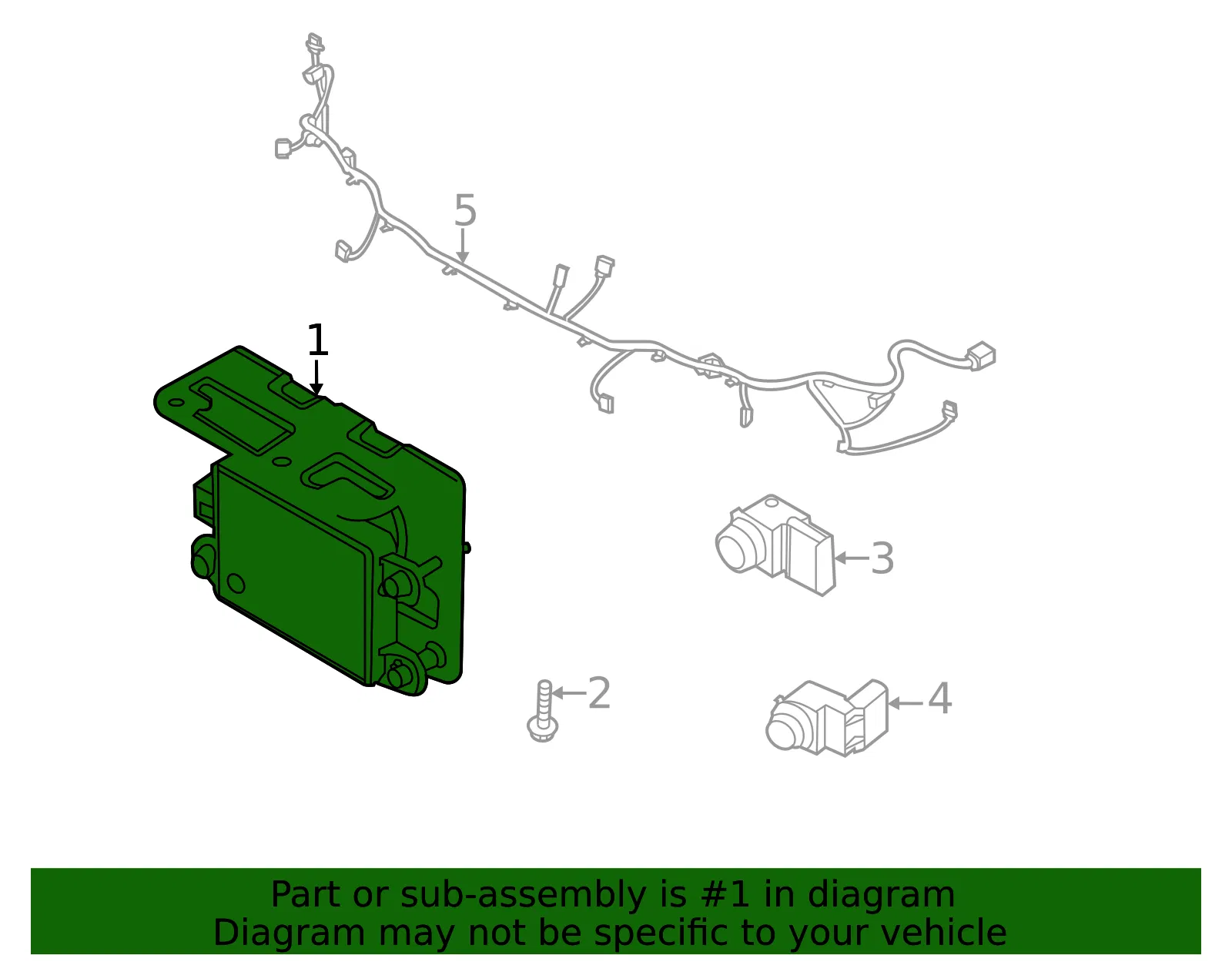 Distance Sensor - Kia (99110-Q4100) - view 2