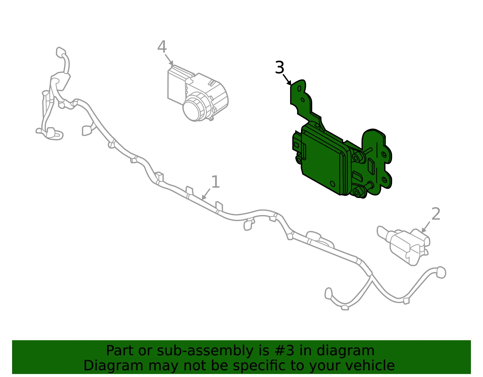 Distance Sensor - Kia (99110-Q5100) - view 2