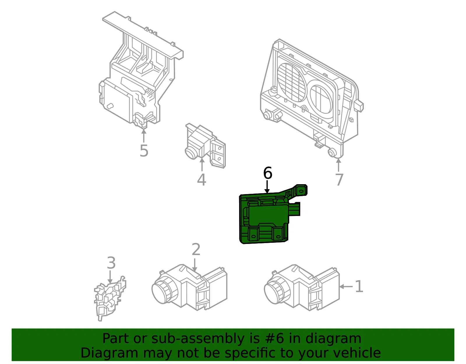 Radar Sensor - Kia (99120-CV000) - view 2