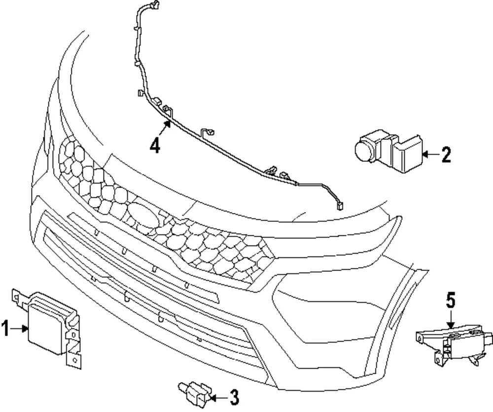 Radar Sensor - Kia (99120-P2501)