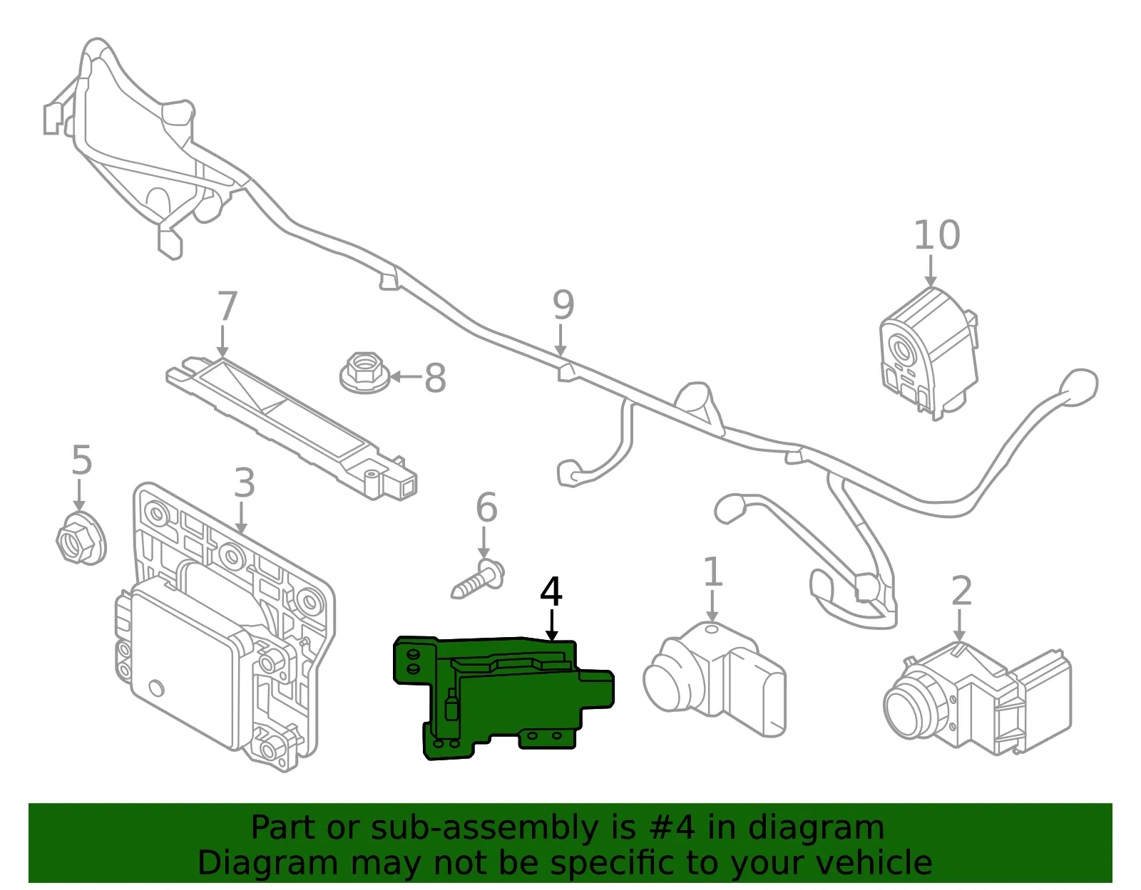 Radar Sensor - Kia (99130-AO000) - view 2