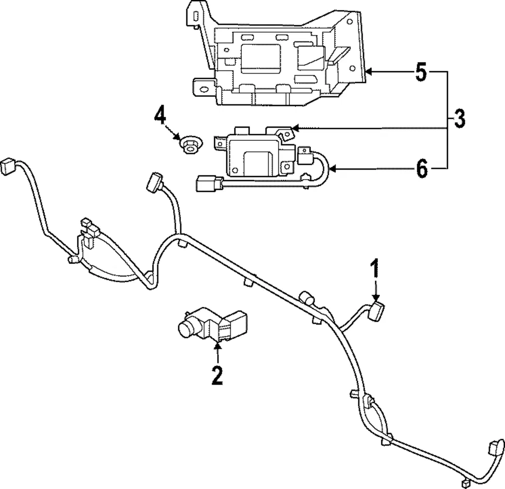 Blind Spot Radar Wire - Kia (99147-K0500)