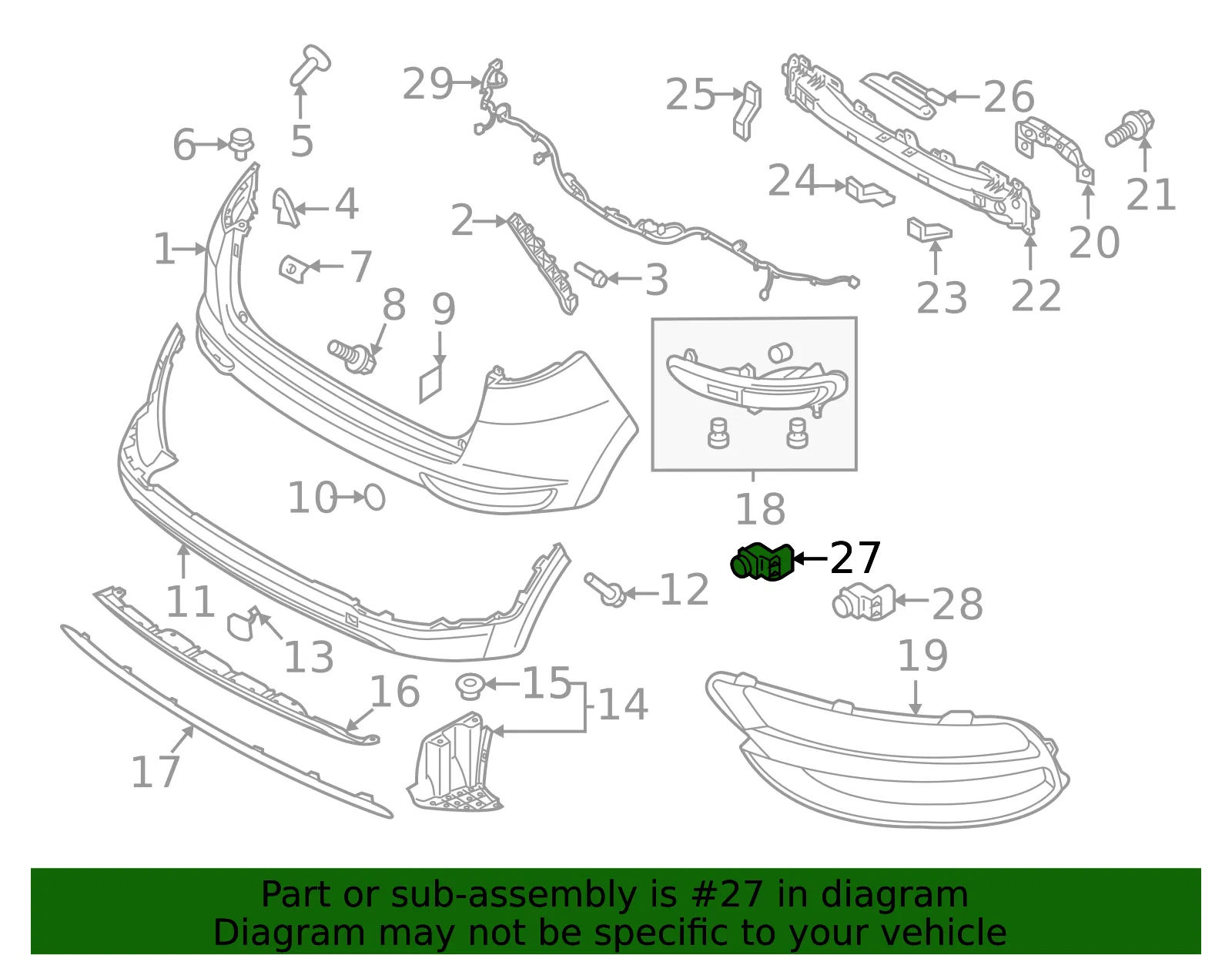 Park Sensor - Kia (99310-D4000KLG) - view 2