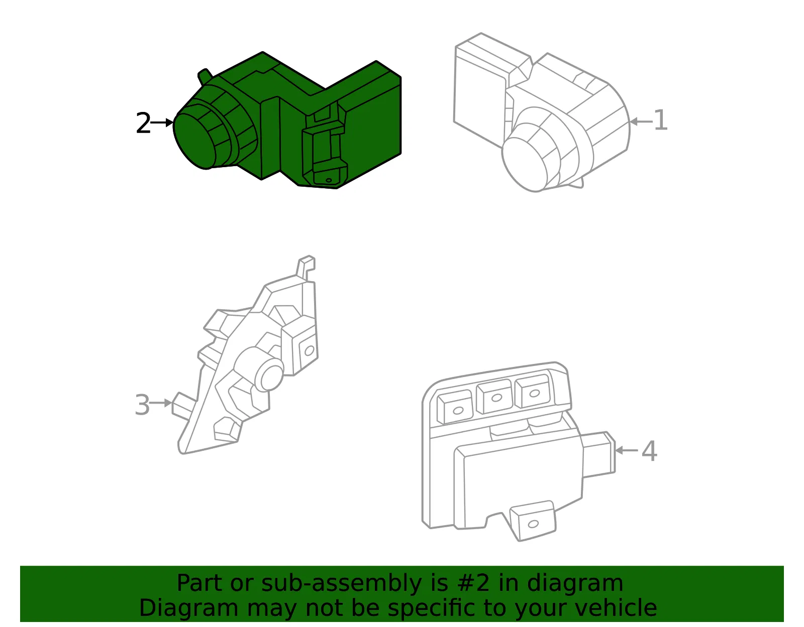 Auto Park Sensor - Kia (99310-GI700BKL) - view 2
