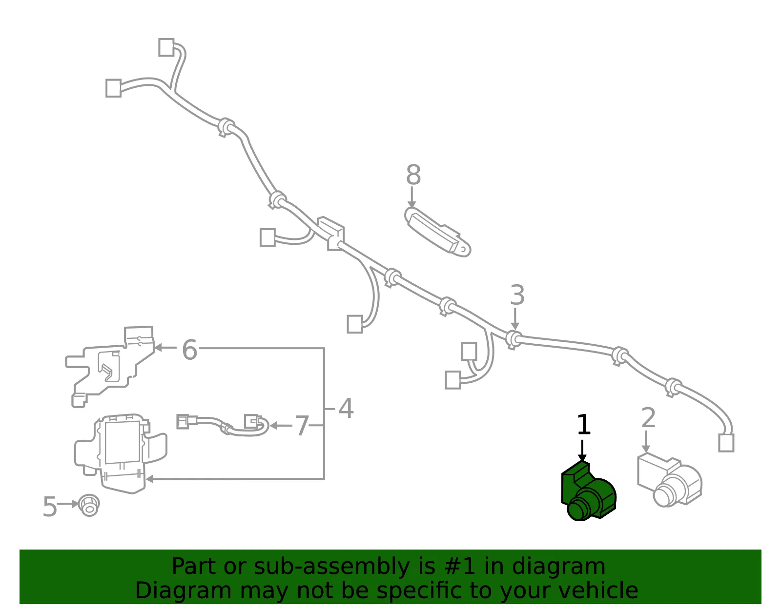 Park Sensor - Kia (99310-J5200ACG) - view 2