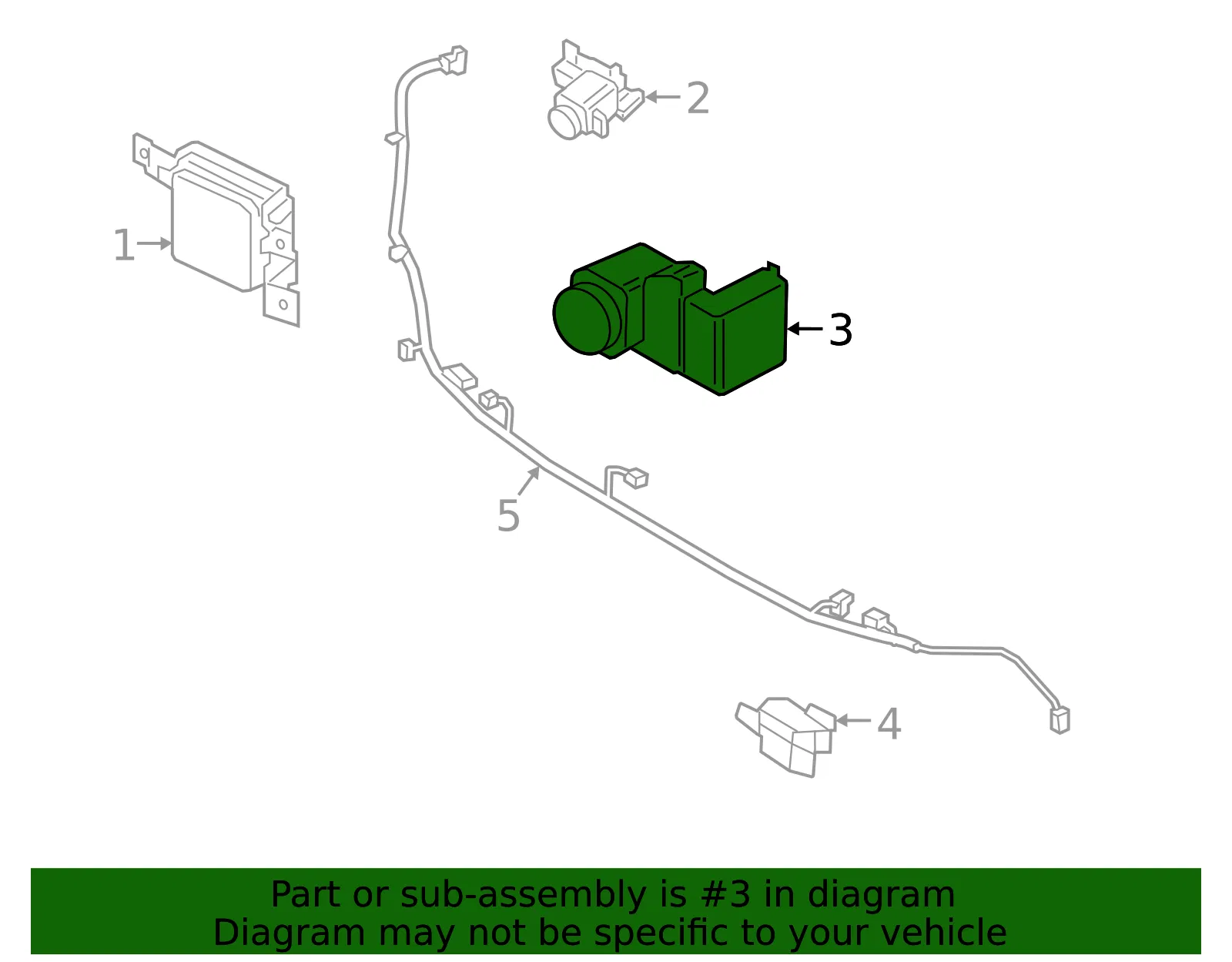 Park Sensor - Kia (99310-L1810MLB) - view 2