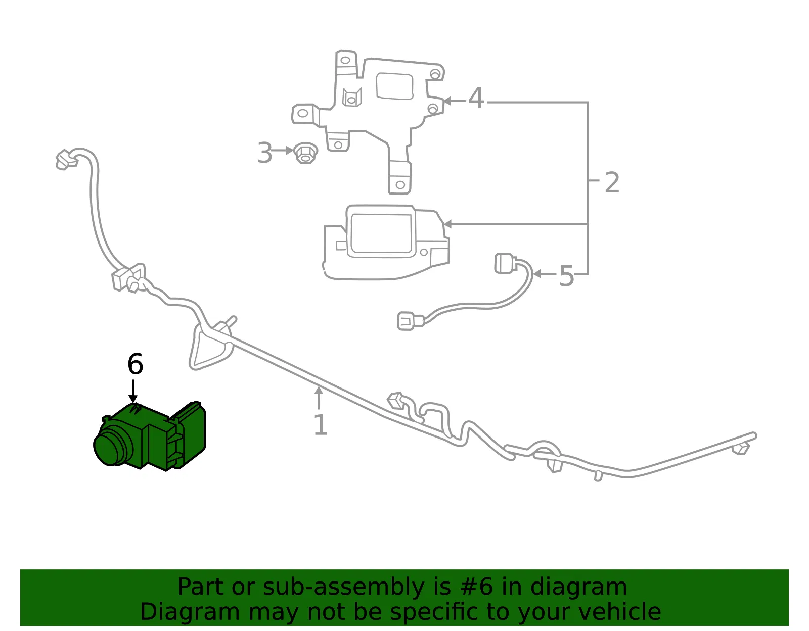 Reverse Sensor - Kia (99310-M6100R4R) - view 2