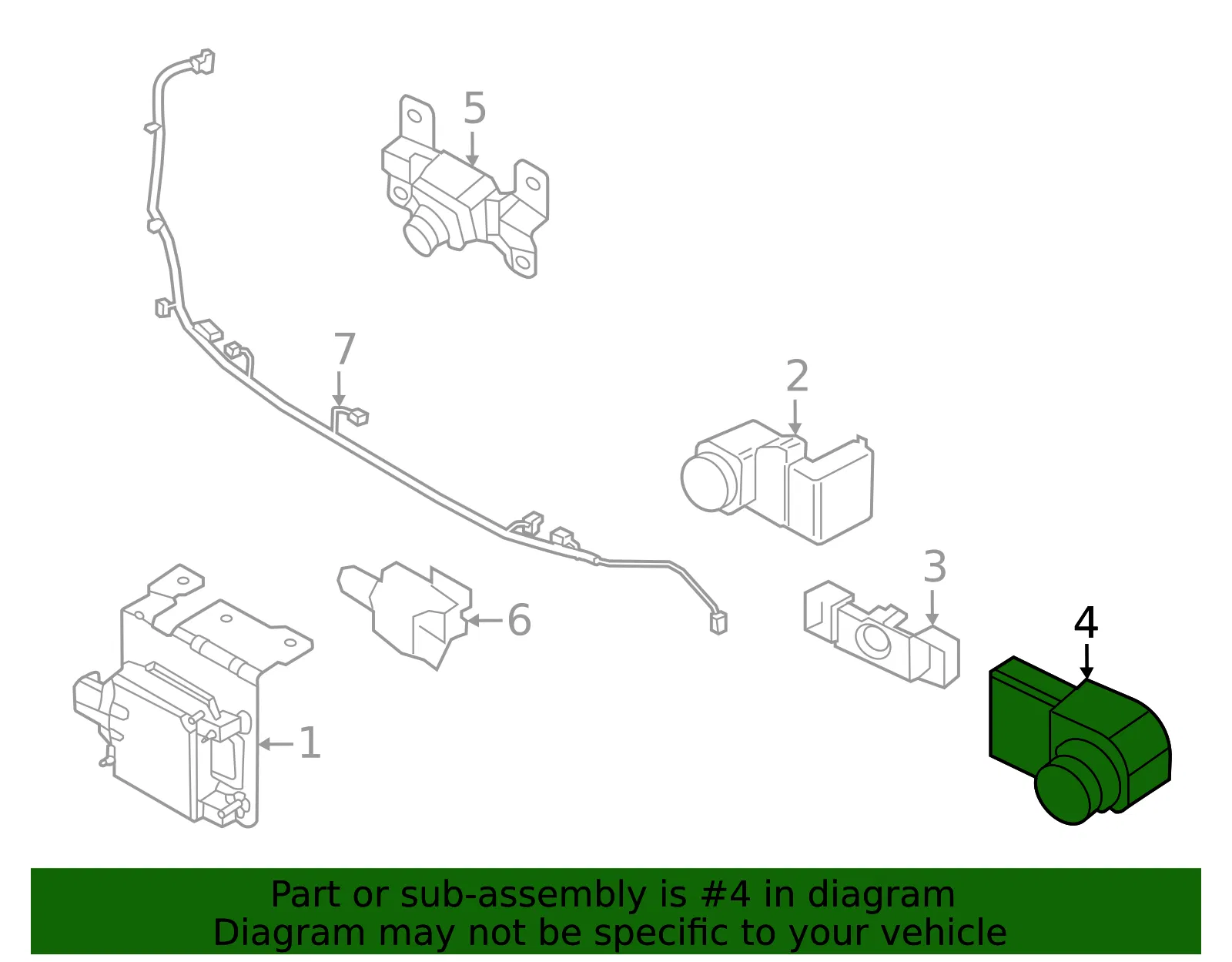 Park Sensor - Kia (99310-P1200BB2) - view 2
