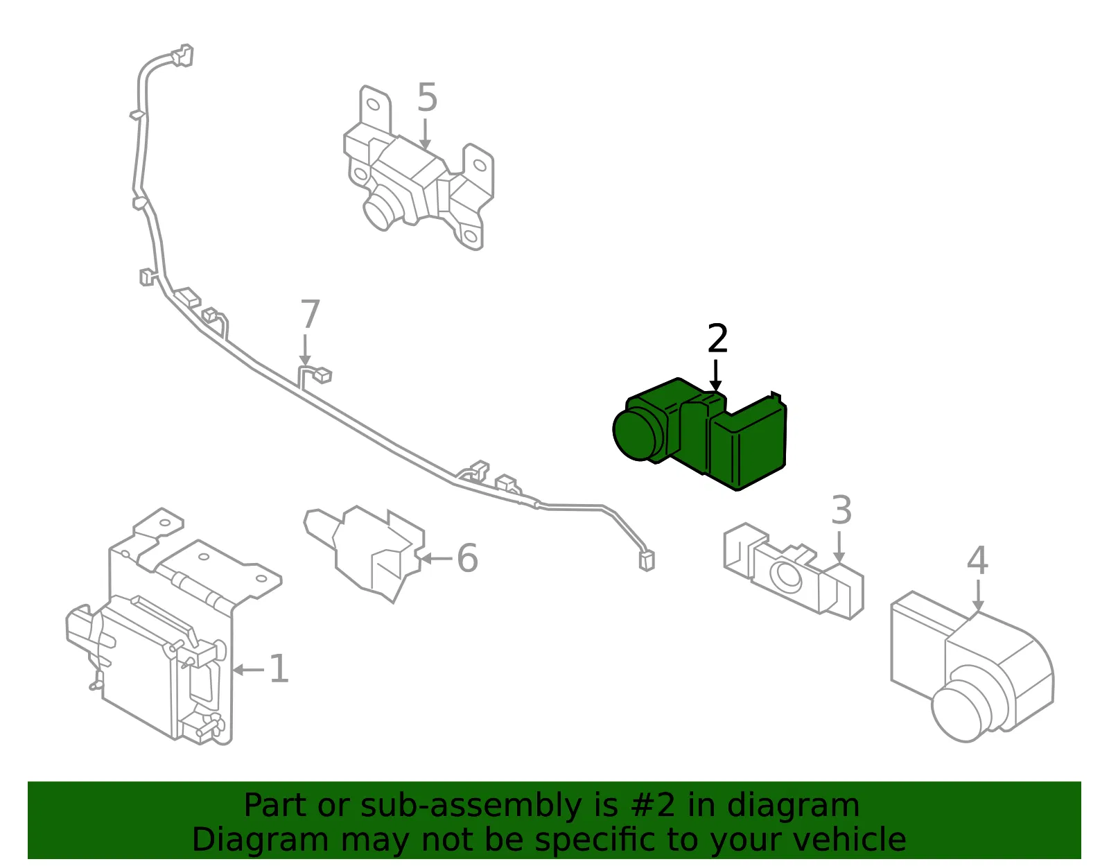 Park Sensor - Kia (99310-P1400DWR) - view 2