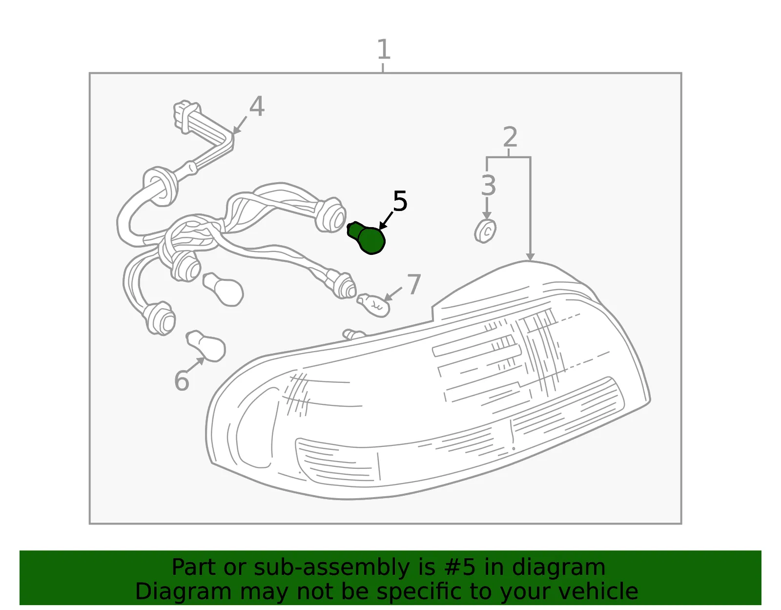 Tail Lamp Bulb - Mazda (997014277) - view 2
