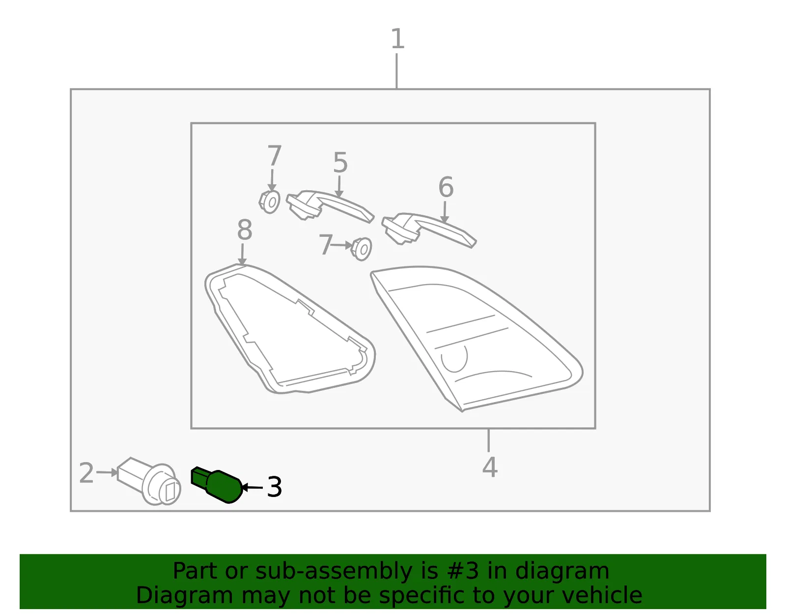 Backup Lamp Bulb - Mazda (997018100) - view 2