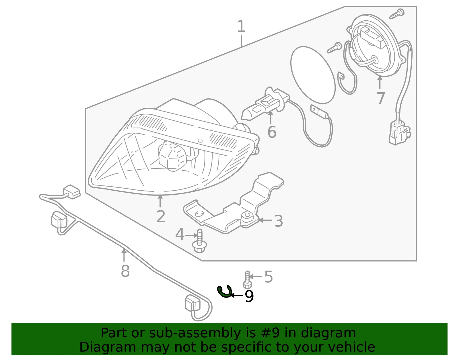 Wire Harness Clamp - Mazda (997093250) - view 2
