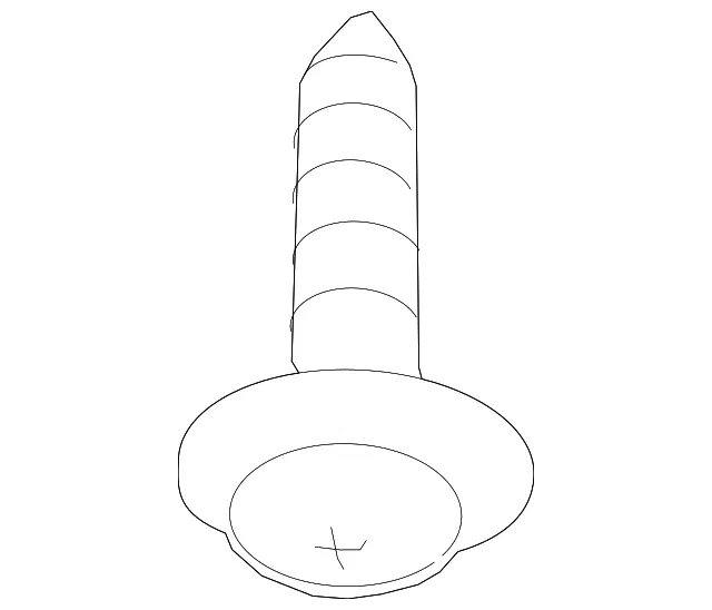 Fog Lamp Assembly Screw - Mazda (9986-50-512B)