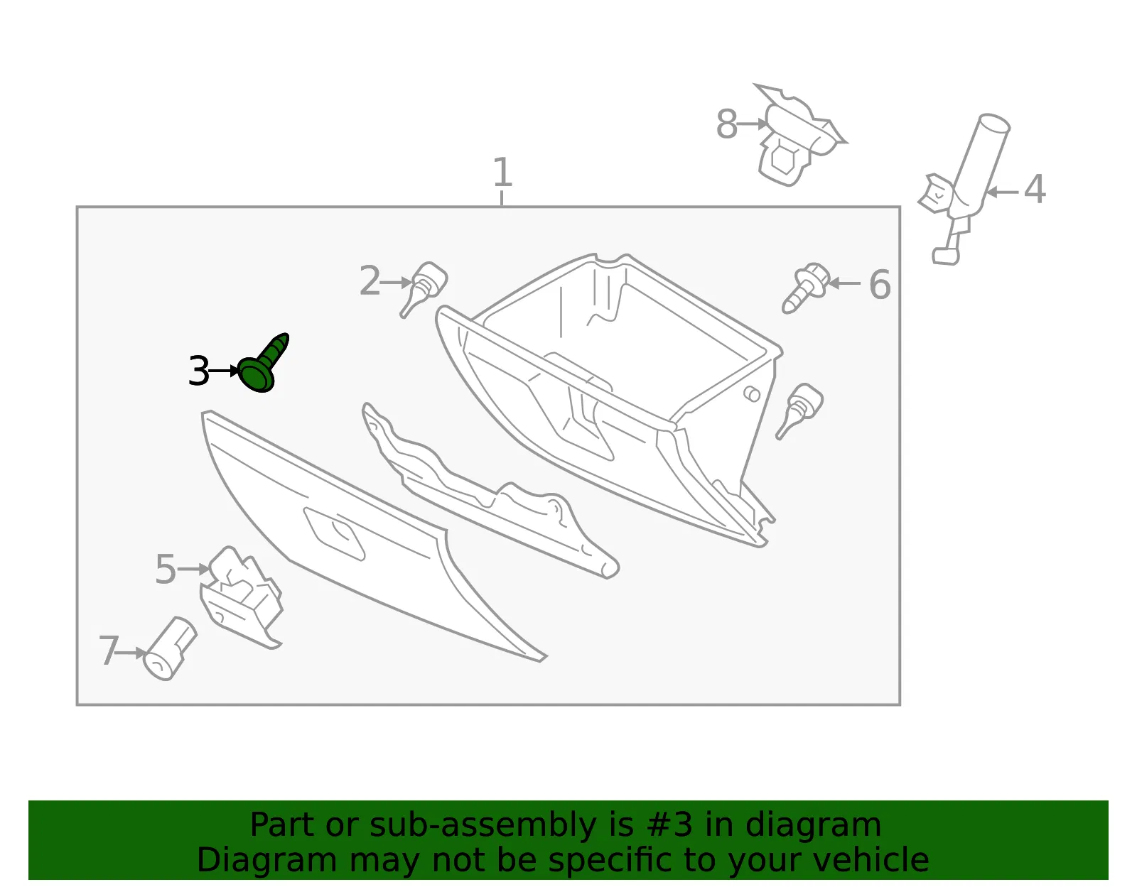 Window Switch Screw - Mazda (998740412) - view 2