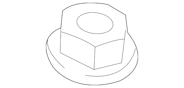Blind Spot Detection System Warning Sensor Nut - Mazda (9989-10-600) - view 2