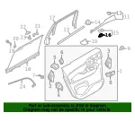 Door Window Switch Bezel Clip - Volvo (999555) - view 4