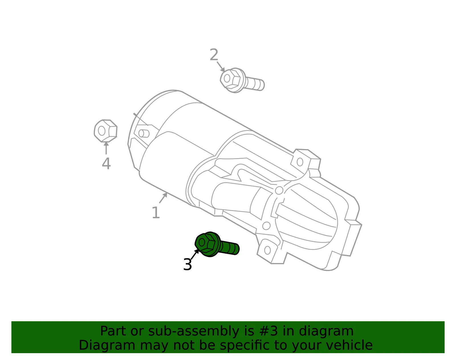 Starter Bolt - Mazda (9fa0200048) - view 2
