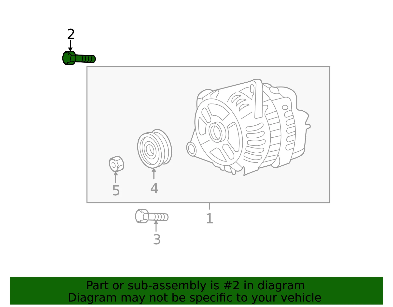 Alternator Bracket Bolt - Mazda (9xf003207l) - view 2