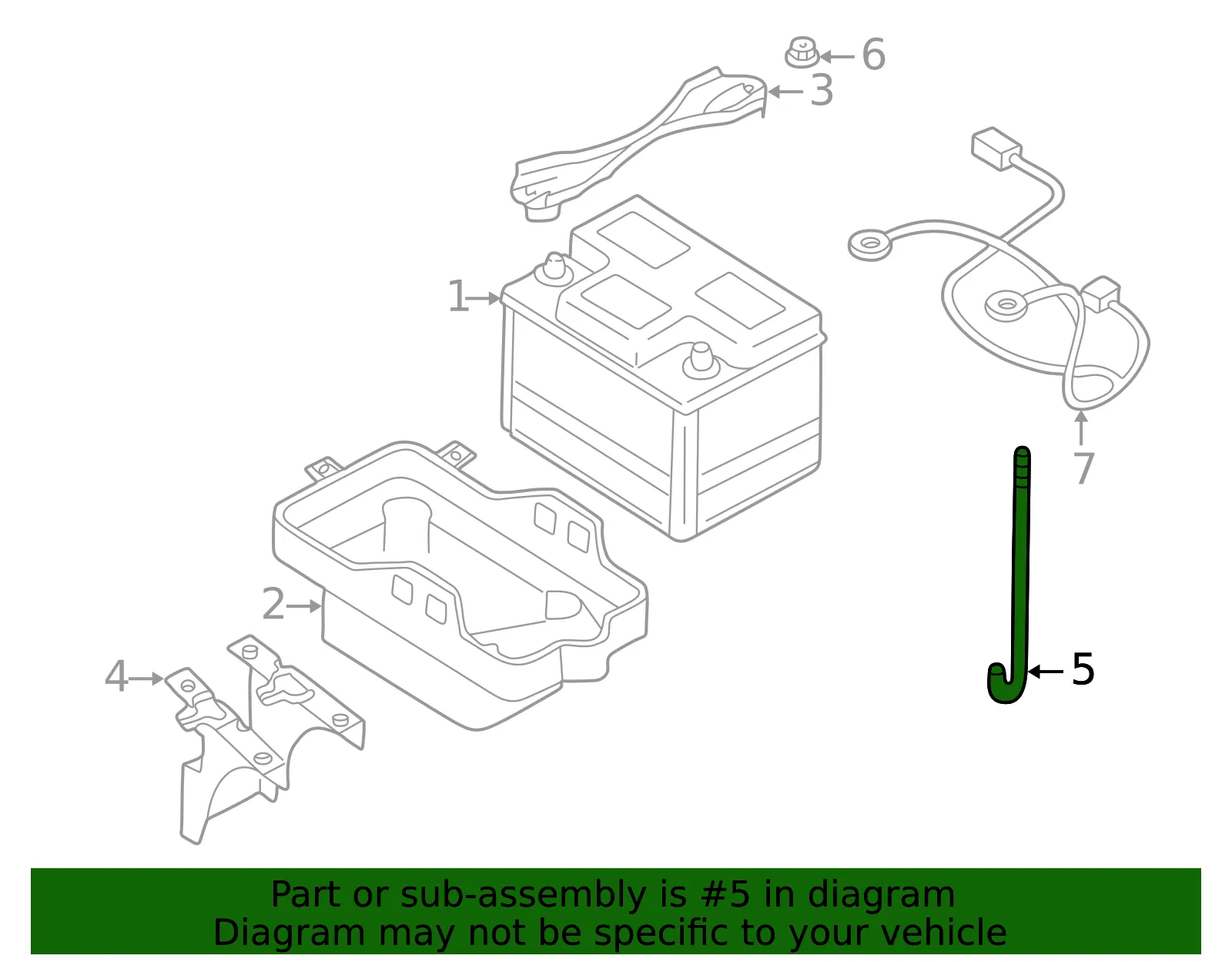Battery Hold Down Stud - Mazda (9xg071399l) - view 2