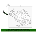 Alternator Bracket Bolt - Mazda (9ya02a006) - view 4