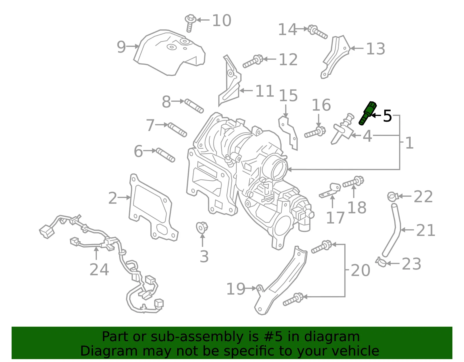 Boost Sensor Bolt - Mazda (9ya280604) - view 2