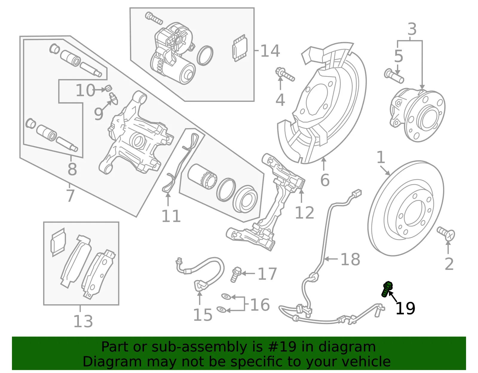 ABS Sensor Bolt - Mazda (9ya420615a) - view 2