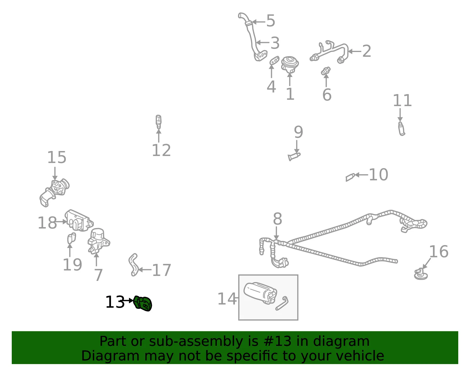 Throttle Position Sensor - Mazda (AJ03-18-911A) - view 3