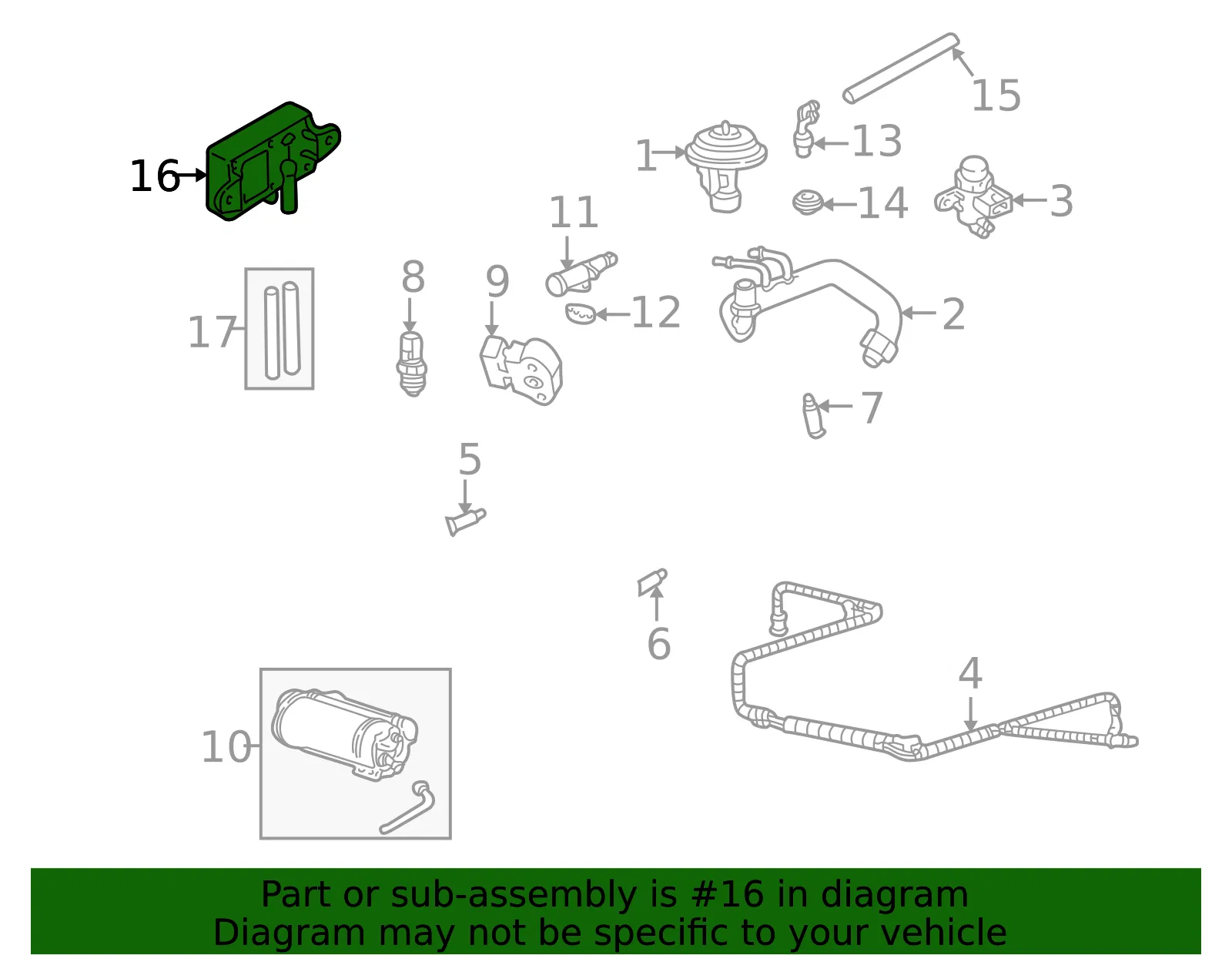 Sensor - Mazda (AJ93-18-211) - view 3