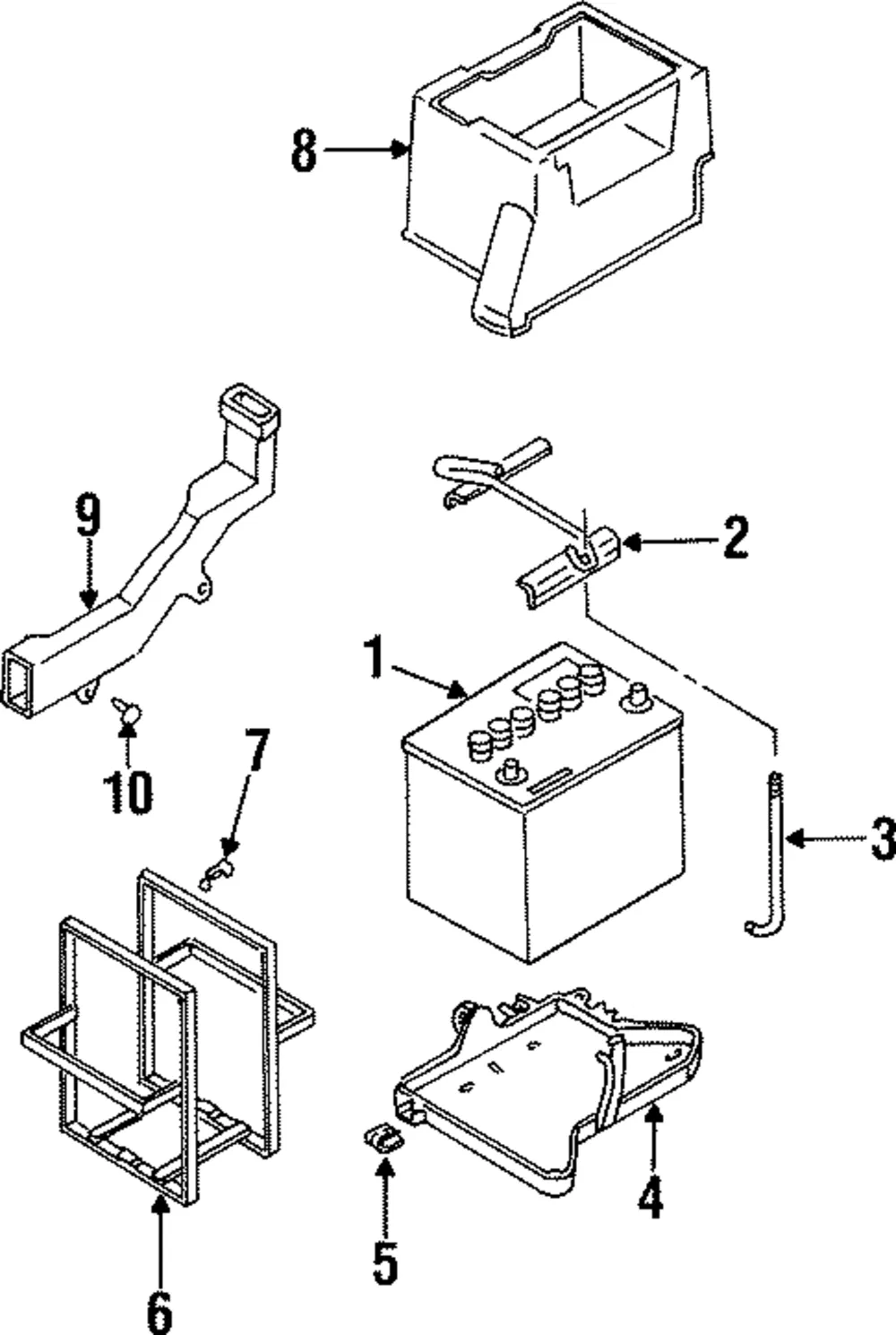 Clamp Battery - MAZDA (B01E56031)