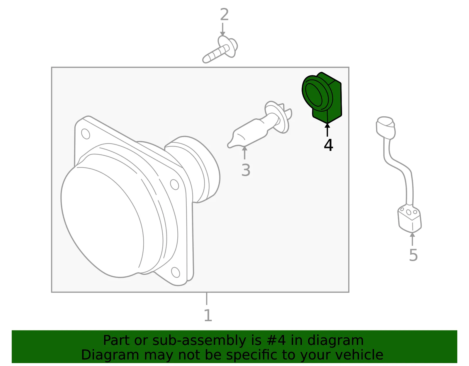 Fog Light Socket - Mazda (B21H-51-6A6) - view 3