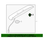 Center High Mount Stop Light Clip - Mazda (B252-51-PJ5A) - view 6