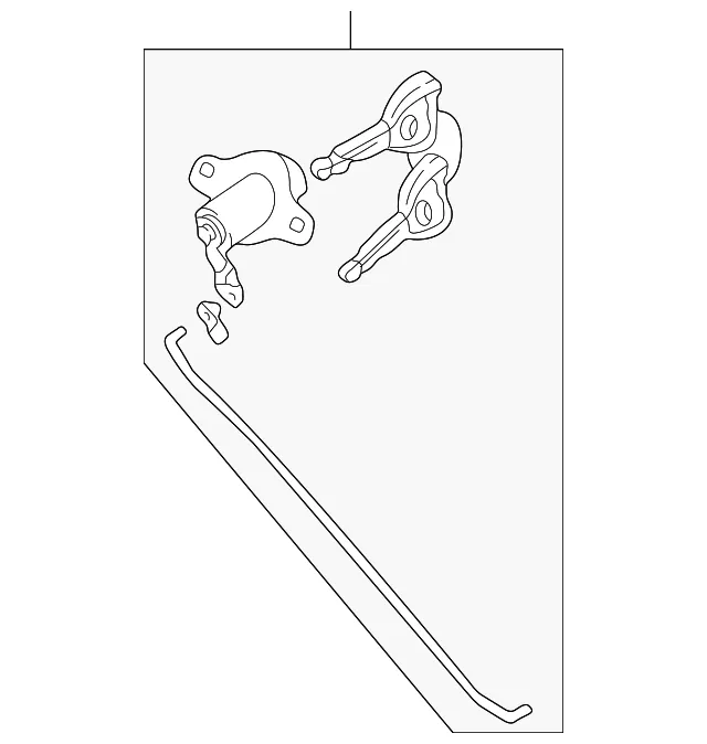 Key Sub Set Lift Gate - MAZDA (B2YH76260)